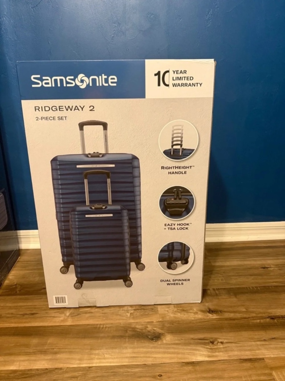Samsonite Ridgeway 2 Hard Shell Luggage Set- NAVY